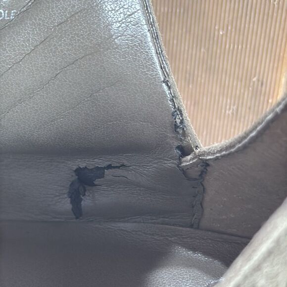 (B) Vince Camuto Pevista Women's Taupe Suede Booties Women's Size 8.5 - Picture 2 of 14